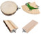 Vogelplattform, Plattform für Haustiere, Papagei Plattform, 4 Stück Vogelkäfig Sitzstange Ständer, Haustierkletterplattform, Holz Plattform, Geeignet für Vögel und Hamster