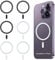 6 Stück Ring Magnetisches Adapter Kabelloses Laden Umwandlungskit Magnet Ring Aufkleber Magnetisches Konvertierungsset Magnetring Handy Kompatibel mit iPhone 14/13/12/11/X Reihe Samsung A13 A54 A53