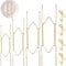 CSLGDMAI 4 PCS Plate Hangers for The Wall，Plate Hanger W Shaped Spring Hook Holder，6/8/10/12 Inch Plate Hangers with 4 Pieces Decorative Wall Hooks for Decorative Plates and Art (Glod)