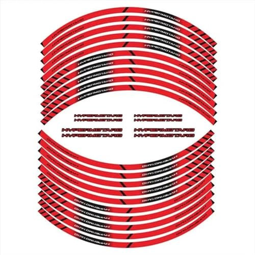 CSSPDM Facile installare Adesivo Decalcomania Decorazione Ruota Contorno Parti Moto - A per D&ucati 950 821 1100 939 796 698 Hypermotard(Style 1)