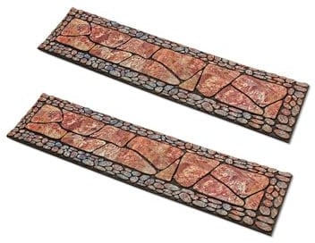 3 PAGEN® Stufenmatten aus Gummi in Steinoptik – robust und wetterfest – für den Innen- & Außenbereich geeignet – rutschfeste Oberfläche – 2er Set (Terra)