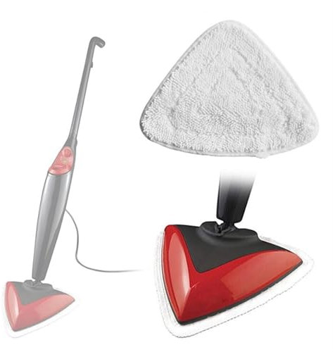 Pizgear 4 pezzi di panni for mocio a vapore, for aspirapolvere Vileda, Ocedar, lavabili e riutilizzabili, triangolari, for la pulizia dei pavimenti Ricambi per pulitori a vapore