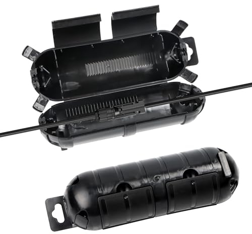 Yooyan Kabelbox Wasserdicht, Steckerschutz Aussen Sicherheitsbox Kabel Outdoor, Wetterbeständige Schutzbox für Verlängerungskabel, Kabelverbinder - Schutzkapsel für Kabel, Elektrowerkzeug