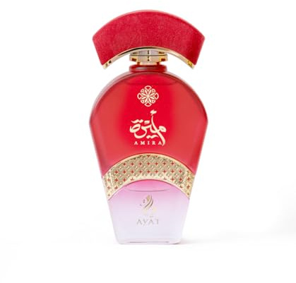AYAT PERFUMES – Eau de Parfum 100 ml de Dubaï – Collection Femme aux Fragrances Orientales, Fruitées & Florales – Parfum Sensuel, Élégant et Moderne (Amira)