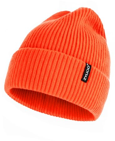 Zylioo S/M/XL/XXL/3XL Strickmütze Großen Kopf Wintermütze Beanie Mütze | Übergroße Winter Warme Knit Cuffed Watch Cap Beanie Hats für Alltag Outdoor