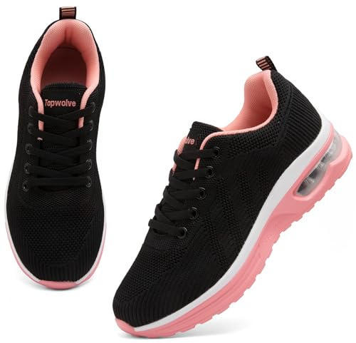 Topwolve Scarpe da Corsa su Strada Donna Scarpe da Ginnastica Traspirabile Leggero Scarpe Sportive all'Aperto Antiscivolo Scarpe da Camminata