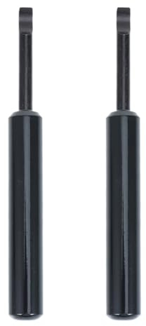 MOBUTOFU Palanca para Abrir Relojes 2 Piezas Mango de Aleación de Aluminio y Cuchilla de Acero Inoxidable Negra, Herramienta para Quitar Tapa Trasera de Caja, Reparación de Relojes
