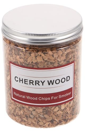 Totority 1 Scatola Trucioli Affumicati per Barbecue 125g in Legno di Ciliegio