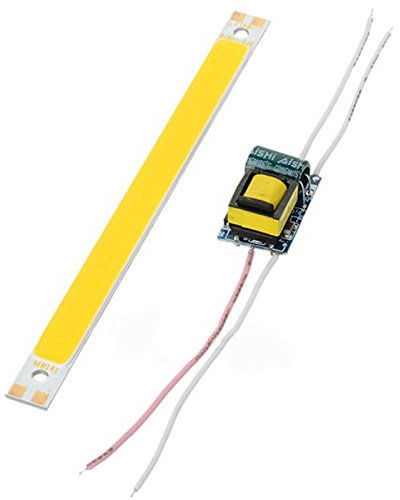 MASUNN 5W 10W Dc12V Cob Led Diy Chip Board Panel 120X10Mm Mit Netzteil Treiber - Warmes Weiß - 10w