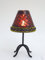 Dapo Mosaik-Teelichthalter Pilz Windlicht Metall + Schirm Mosaikglas H16cm Tischdekoration Dekoration (braun-lila Steine)