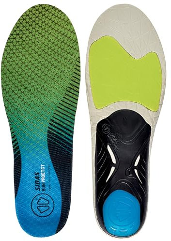 Sidas Unisex 3d Run Protect-einlegesohlen Sohlen, Grün, XS 35-36 EU