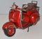 JS Garten Deko Blechmodell Roller Nostalgie Modellauto Oldtimer Marke Vespa Motorroller Modell aus Blech L 32 cm