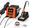 TOOLOUR Station de soudage 2-en-1 700W avec fer à souder et air chaud, écran LCD, contrôle PID, 100–500°C réglable, mise en veille automatique, idéale pour débutants et réparations électroniques
