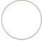 GLOREX 6 1294 232 - Metallring zum Basteln mit Durchmesser ca. 50 cm, beschichtet in schwarz, ideal für Traumfänger, Makramee, Wanddeko und Floristik
