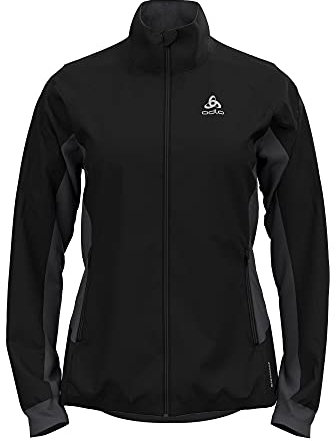 Odlo Damen Langlauf Jacke BRENSHOLMEN, black - new odlo graphite grey, M