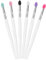 Lot de 6 grands pinceaux en silicone à paillettes pour fard à paupières (couleurs mélangées)