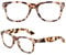 ABEJOJO Übergroße Lesebrille für Damen und Herren, Blockieren Blaulicht von Computer und E-Reader, mit Federscharnier (Grey Tortoise, 2.25, diopters)
