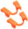Powerlifting Mundschutz für Sport und Fitness, Krafttraining,Sportmundschutz für Gewichtheben,frei zum Reden und Trinken von Wasser，Geeignet für Sport ohne Kontakt,Unterkiefer (2 Stück Orange)