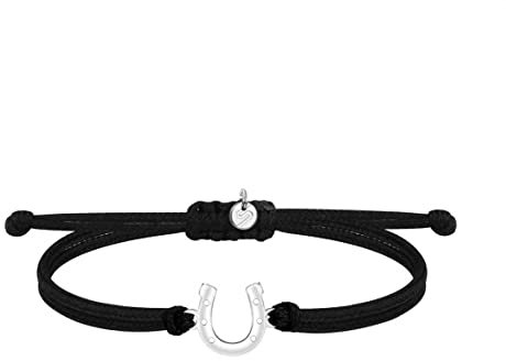 SAILBRACE Armband GALLOP HORSE RIDER schwarz-silber