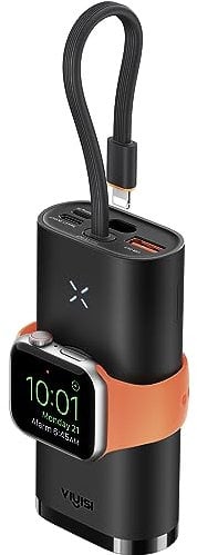 VIYISI Power Bank for iPhone and Apple Watch, 10000mAh 20W Fast Charging Portable Charger, Battery Pack compatible with Apple Watch Series 8/7/6/Se/5/4/3/2, iPhone 14/13/12/12 other USB C phones