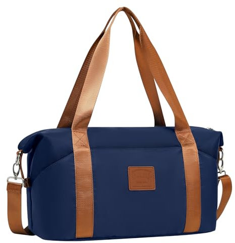 COOLIFE Ryanair Cabin Bags 40x30x20, Cabin Bag with Trolley Sleeve, Travel Holdall Carry-on Hand Luggage, Weekend Bags for Women (Blue)