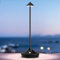 bravzurg LED Tischlampe Kabellos Akku, Tischleuchte Kabellose 6000mAh, Aluminium, Modern, Dimmbar, Wasserdicht, Tischlampen Aufladbar USB für Nachttisch Outdoor Restaurant Wohnzimmer – Schwarz