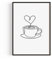 Büro Deko – Poster 'Kaffeetasse' A3 (29,7 x 42 cm) – Büro Zubehör & kleine Aufmerksamkeit für Kollegen/Team - Ohne Rahmen – Büro-Deko & Geschenkidee, modern – Für den täglichen Kaffee Genuss