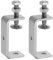 sourcing map 2Pcs Stainless Steel C Clamps 75mm Wide Jaw Opening Small Metal U Clamp for Woodworking Welding Building Household Mounting