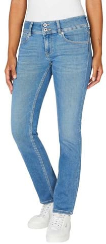 Pepe Jeans Damen Slim Lw PL204729 Jeans, Blue (Denim-MQ4), 28W / 32L
