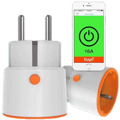 Sone Smart One Zigbee Steckdose 3680W 16A mit Strommessung – Smart Plug EU Stecker – Tuya Smart Life kompatibel – Alexa Google Home Sprachsteuerung – Zigbee Gateway – Home Assistant – Smarte Steckdose