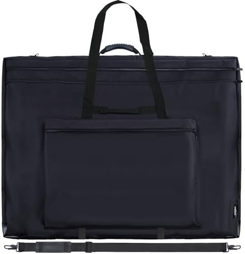 JJRING Kunst-Portfolio-Tragetasche, 81,3 x 107,7 cm, große Tragetasche mit Griff und verstellbarem Schultergurt, Portfolio-Ordner für Kunstwerke, Poster, Leinwand, Zeichenbretter