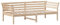 vidaXL Tagesbett, Bett für Schlafzimmer Wohnzimmer, Bettgestell mit Sperrholzlatten, Gästebett Schlafsofa, 90x200cm Massivholz Kiefer
