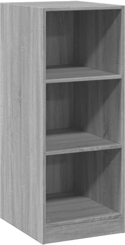vidaXL Kleiderschrank, Garderobenschrank mit Stauraum, Hochschrank für Schlafzimmer, Dielenschrank Schrank, Modern, Grau Sonoma Holzwerkstoff