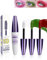 5D Mascara für Volumen und Länge, Weiß, Grün, Rot, 3 Stück, Wimpernverlängerung, Volumeneffekt, langanhaltend, wasserfest und langer Halt, Lidschatten dick, Curling lang, Make-up für Frauen, 03 + 06 +