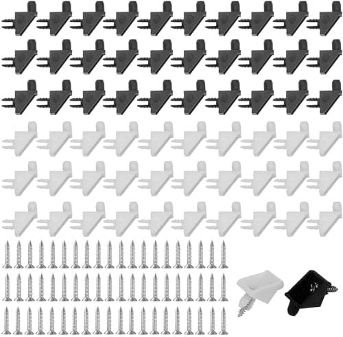 60 Stk Bodenträger passend als Ersatzteil für IKEA, Bodenhalter Steckbodenträger, Bodenhalter Steckbodenträger, Regalbodenträger Weiß, Bodenhalter Weiß Einlegeboden Halter（mit Schrauben ）