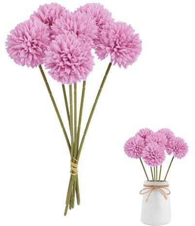 JVHLOV 12 Stück Künstliche Hortensienblüten, Kunstblumen Hortensien Künstliche Pflanzen, für Zuhause Blumenstrauß Hochzeit Garten Festival Dekor (Lila)