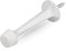 HOMOTEK 1 Pack Heavy Duty Solid Rigid Door Stop with Soft Rubber Tip, Zinc Die Cast Door Stopper Protect Wall & Door, White