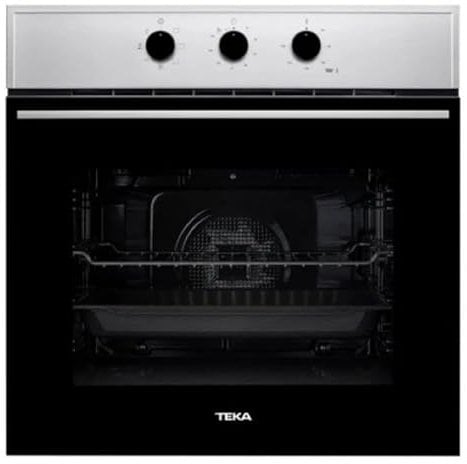 TEKA Horno Multifunción 60 cm, Sistema de Limpieza HydroClean ECO, 6 Modos de Cocción, 5 Alturas de Cocinado, 1 Bandeja y 1 Rejilla, Clase A, Modelo HSB 615 S