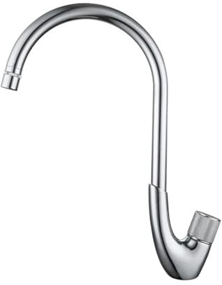 Küchenarmatur Um 360° drehbarer Küchenarmatur, thermostatischer Gemüsebecken-Wasserausstoß vom Knopftyp einstellbar(Chrome)