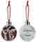 Herz & Heim® Personalisierte Weihnachtskugel mit Foto - fertig gebastelt für Sie (Eukalyptus)