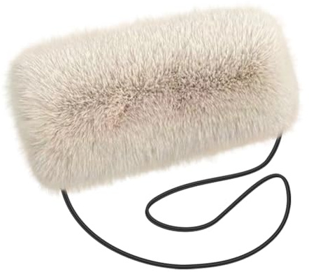 ISAKEN Hiver Épais Peluche Chaude Chauffe-Mains Manchon Femmes Hiver Épais Peluche Chaude Chauffe-Mains Femmes Fausse Fourrure Chauffe-mains pour Hommes Filles