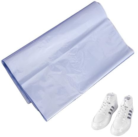 50PC Film Thermorétractable,28x45CM Sacs D'emballage Thermorétractable en PVC,Sacs Thermorétractables,Film Thermorétractable Transparent,Film Rétractable en PVC pour Chaussures,Savon,Livres