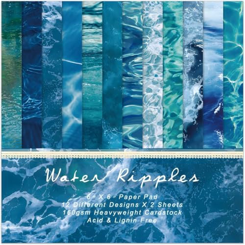 DIELIANHUA 24 Stück Scrapbooking-Papier, 15,2 x 15,2 cm, Vintage und romantisch, für Bastelalben, Grußkarten, Collagen, quadratisch, Smooth, Weiß