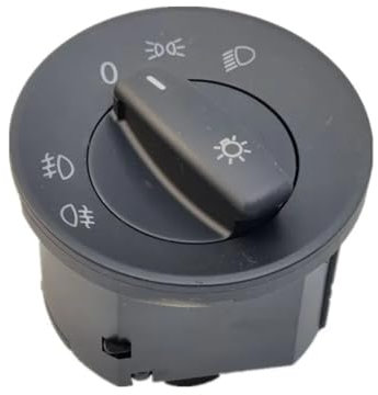 GLILAR Lichtschalter Scheinwerfer Kompatibel Mit Skoda Für Octavia 2 MK2 A5 Für Combi 1Z 1Z5 2004-2013 1Z0941431E Auto Scheinwerfer Control Schalter Nebel Lampe Taste