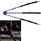 LED Pferdegeschirr Verstellbar Luminous Horse Vorderzeug Brustgurt für Pferde für den Pferdesport(Schwarzes, weißes Licht)