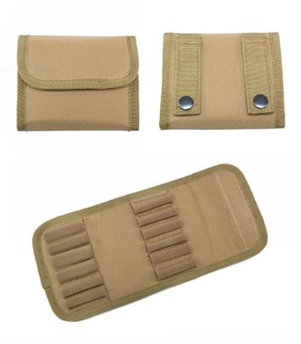 Patronenetui Munitionstasche Patronentasche für Jagd versch. Farben Sport Etui (Braun)