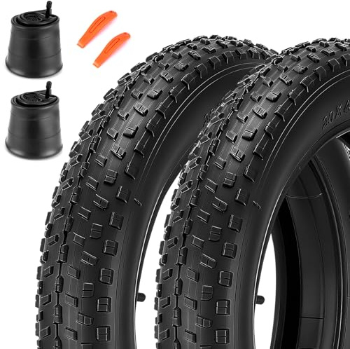 SZLYYDS 20/26x4.0 Fat Tire and Tube Set for Ebike and MTB