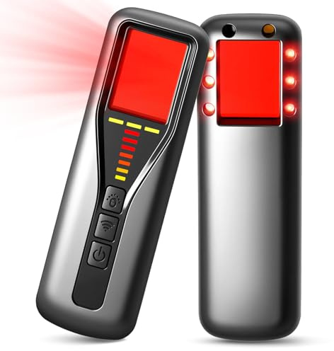 Wepai Kamera-Detektor,Hidden Kamera Detector, RF Wireless GPS Tracker Finder Detektor,Abhörwanzen Aufspüren mit 5 Stufen Empfindlichkeit,für Hotel Heim,Büro,Auto,Reisen