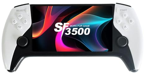 SF3500 Retro Handheld Game Console - Console di gioco portatile con schermo IPS HD da 5,5 pollici. Videogiochi classici. Supporta il collegamento alla TV, oltre 14 emulatori e 5 ore di autonomia della