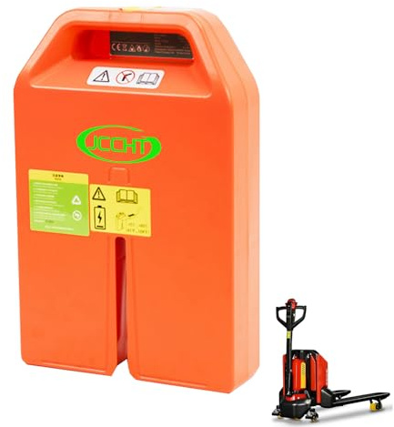 JCCHT 48V 20Ah LiFePO4 Battery 24V 20Ah 36Ah Forklift Lithium Iron Phosphate Battery Replacement for Electric Pallet Jack Truck PTE15N Spare Kit,48V20Ah